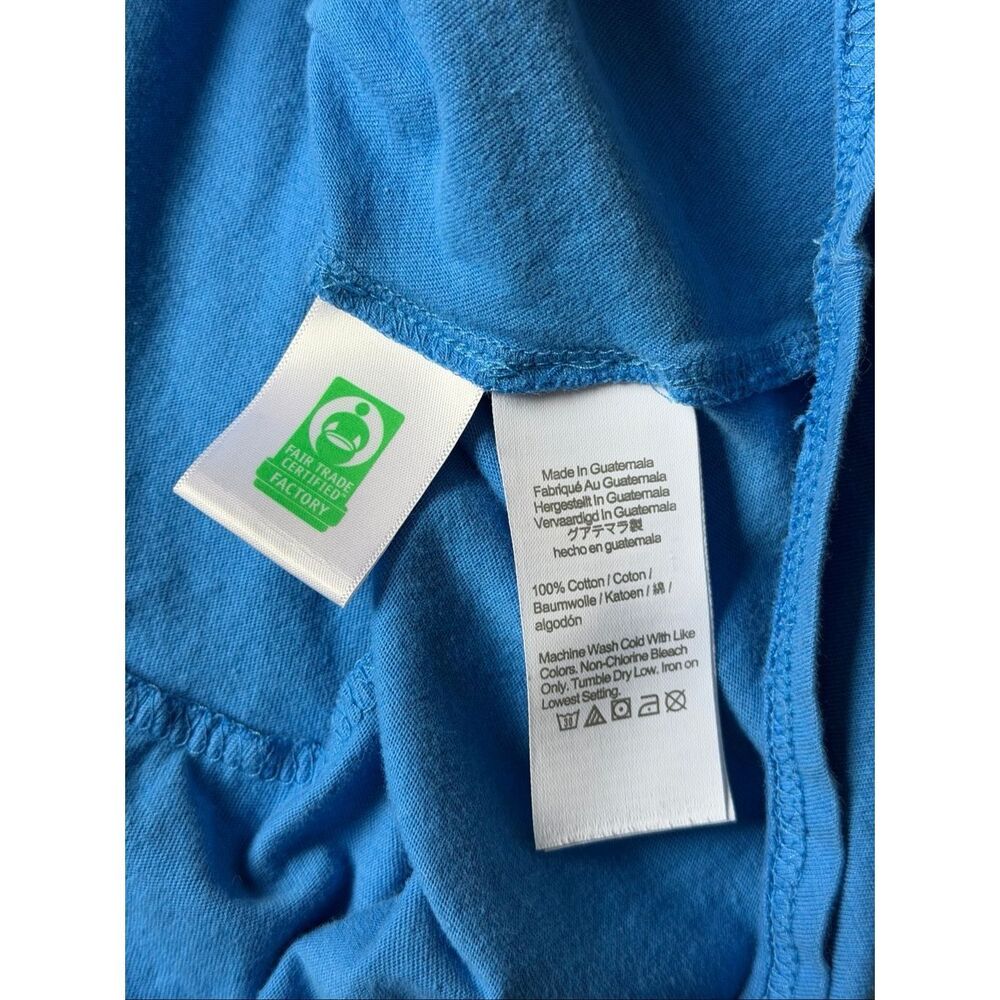 J Crew T shirt Pullover Mini Dress Tiered Crewneck Short Sleeve Blue Medium - Picture 7 of 7